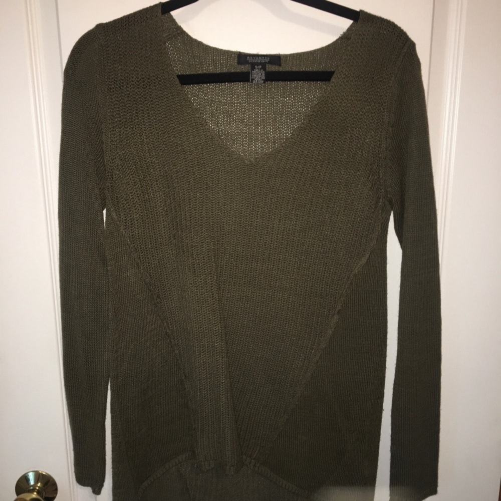 Revamped green sweater!